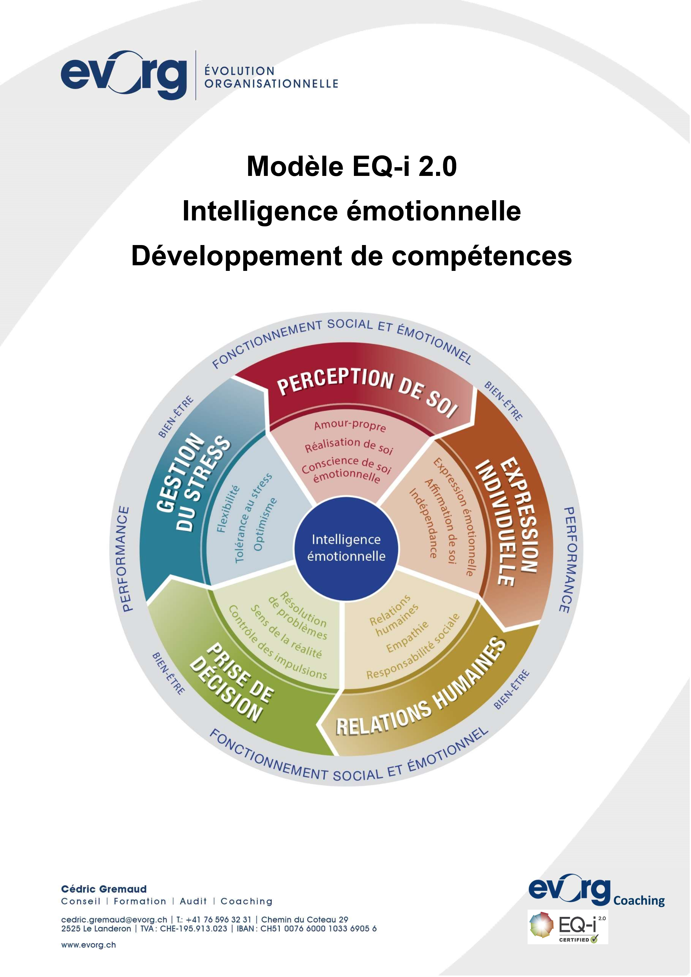 Roue des 15 compétences de l'intelligence émotionnelle EQ-i 2.0